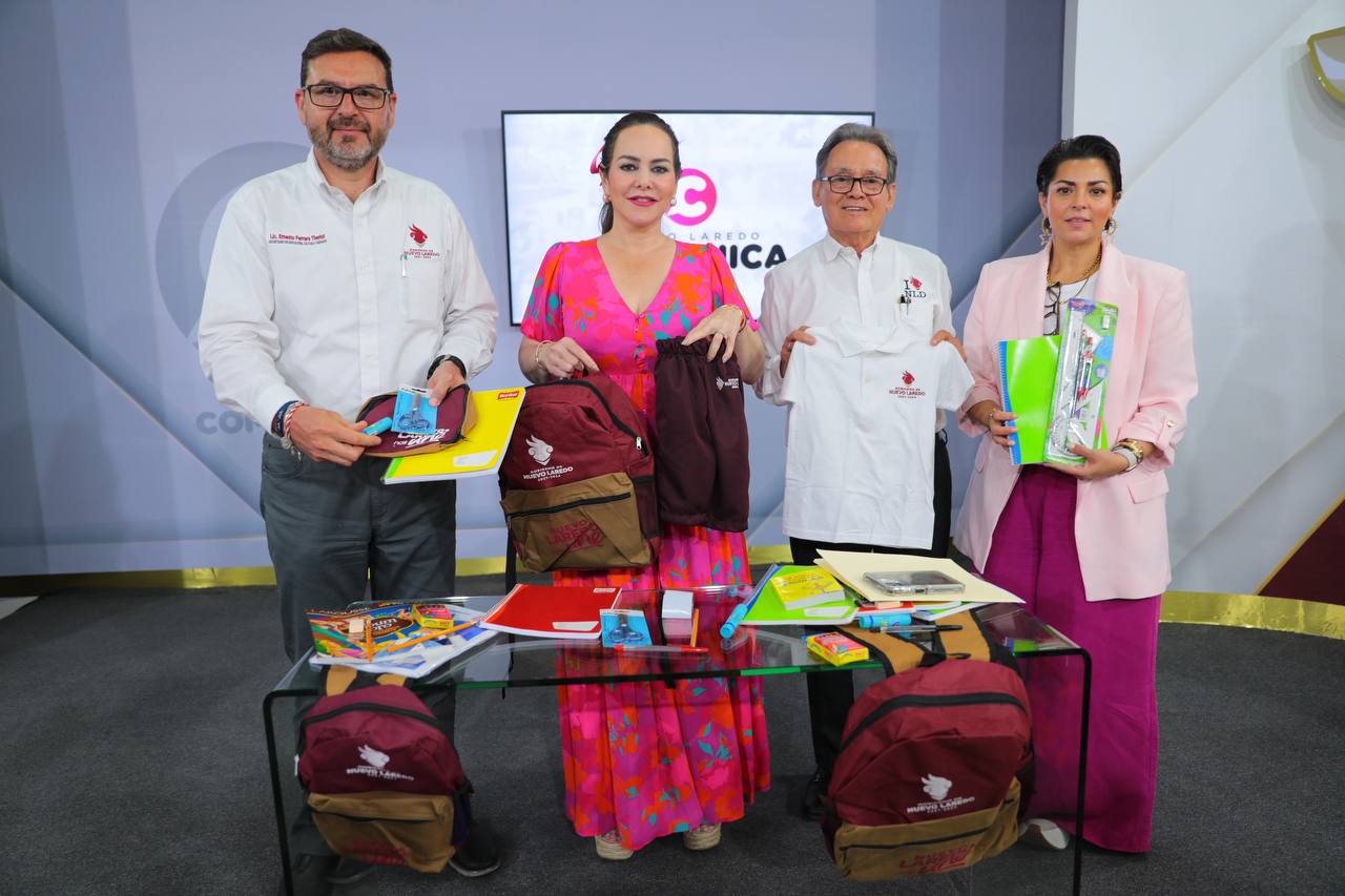 ANUNCIA ALCALDESA CARMEN LILIA CANTUROSAS ENTREGA DE MOCHILAS, ÚTILES Y UNIFORMES DEPORTIVOS PARA NUEVO CICLO ESCOLAR