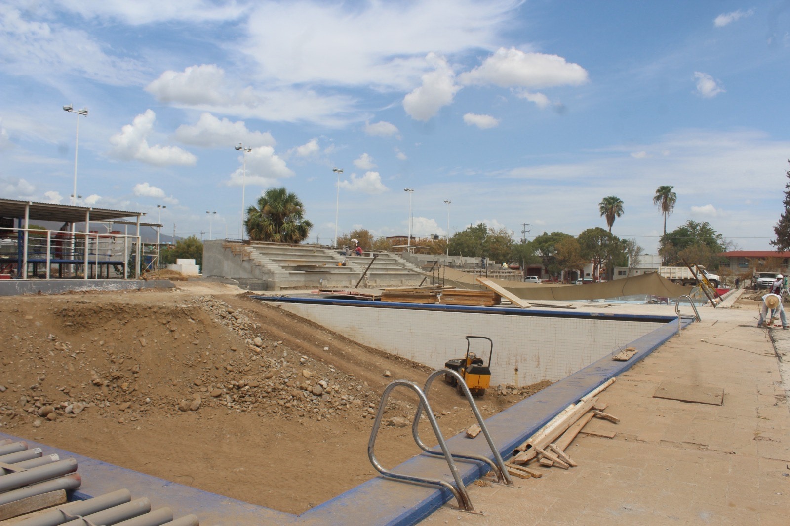 Avanza remodelación de la alberca olímpica de la Unidad Deportiva Adolfo Ruiz Cortines