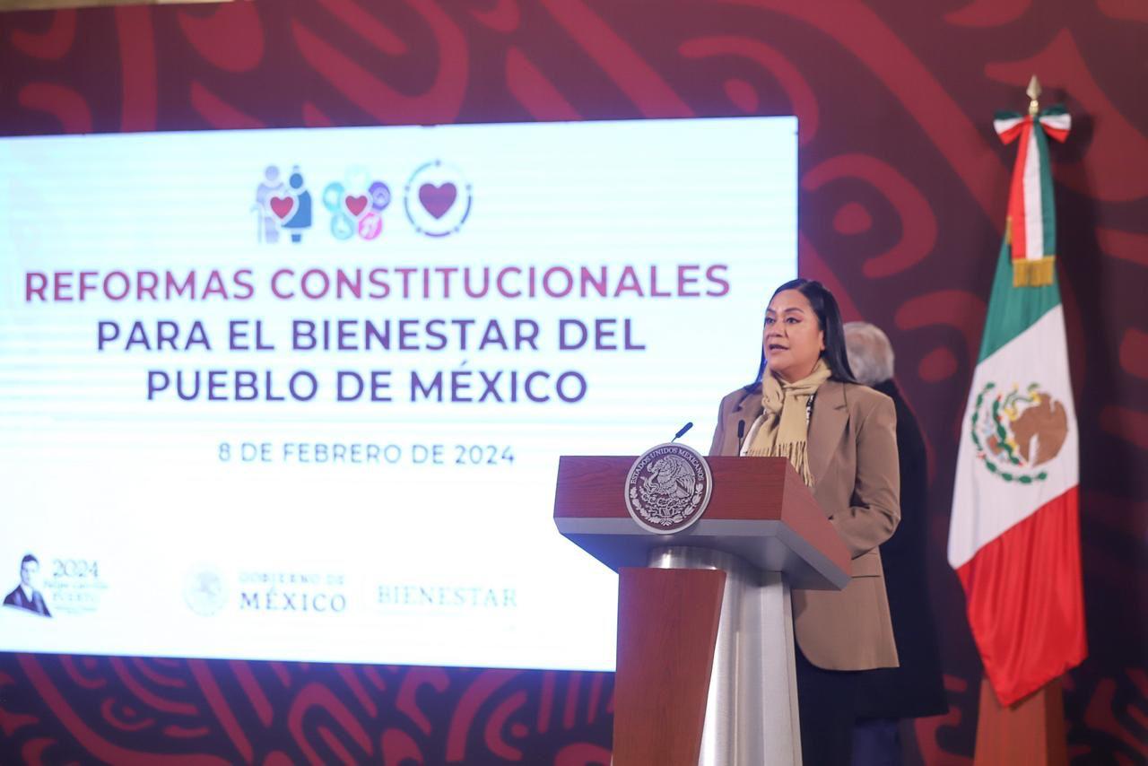 Presenta la secretaria Ariadna Montiel, reformas constitucionales para el bienestar del pueblo