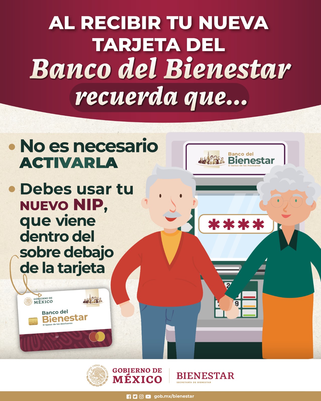 Si tu tarjeta del Banco del Bienestar es nueva, no necesitas activarla