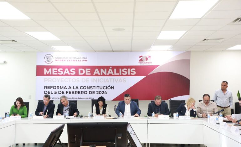 Tamaulipas analiza reformas propuestas por AMLO al Congreso Federal