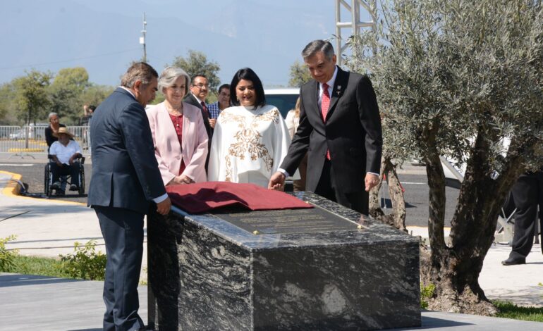 Devela gobernador muro del Bicentenario de Tamaulipas