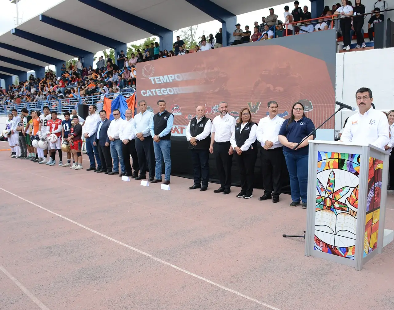 Inaugura Dámaso Anaya torneo de futbol americano de la UAT categoría intermedia