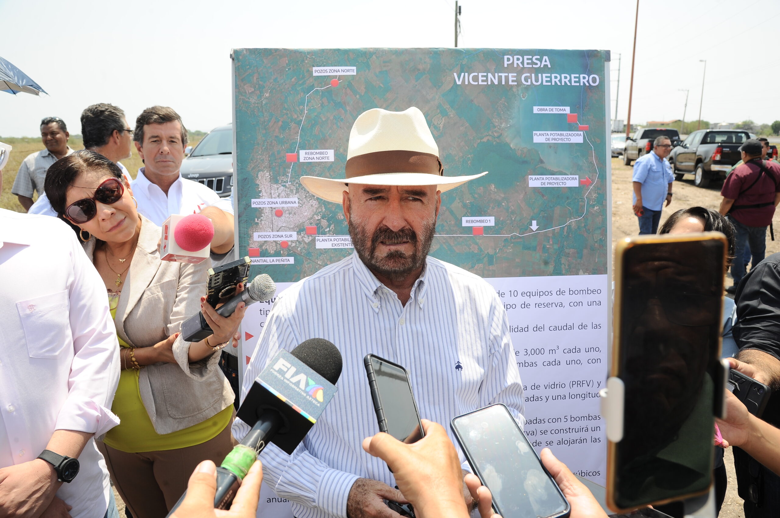 Arrancan trabajos de rectificación de trazos para la construcción de la segunda línea del acueducto de la presa Vicente Guerrero