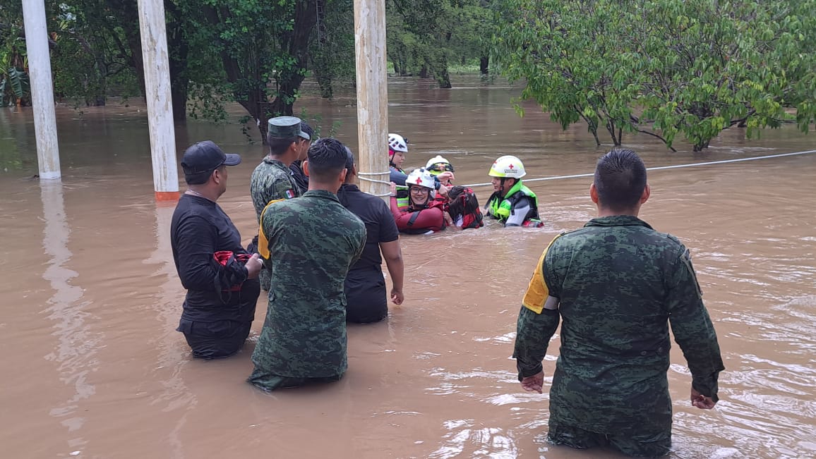 Continúa Cruz Roja Mexicana Tamaulipas con apoyo en sectores vulnerables por precipitaciones