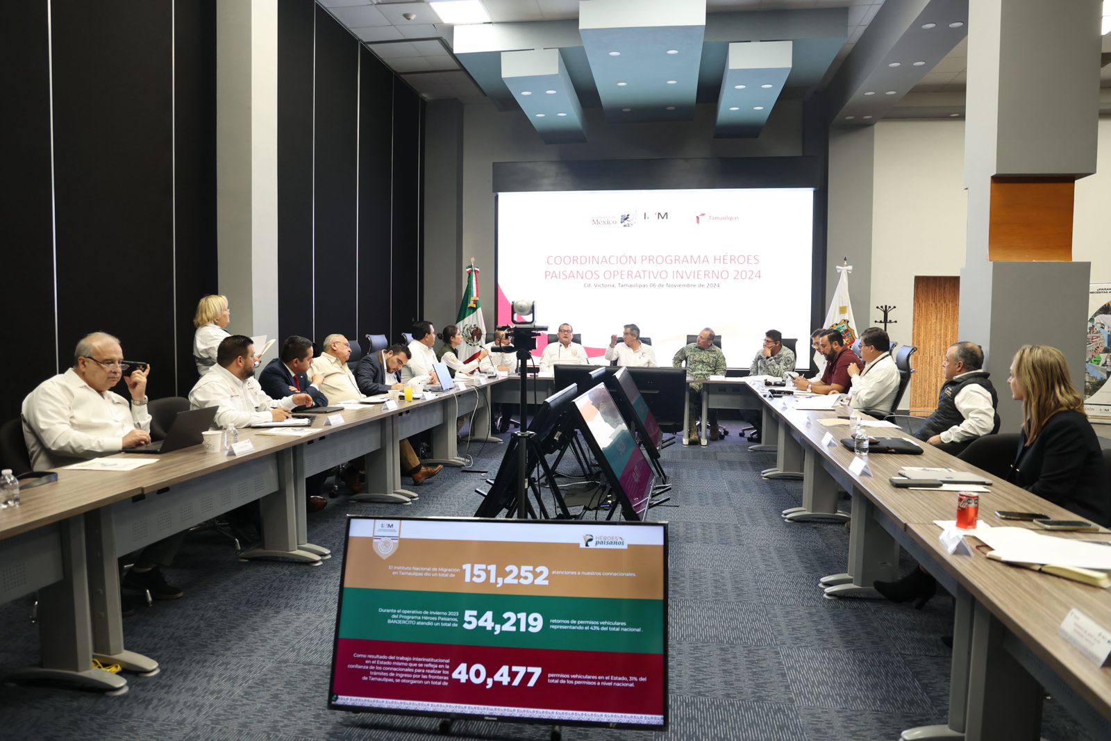 Prepara Tamaulipas programa Héroes Paisanos, Operativo Invierno 2024