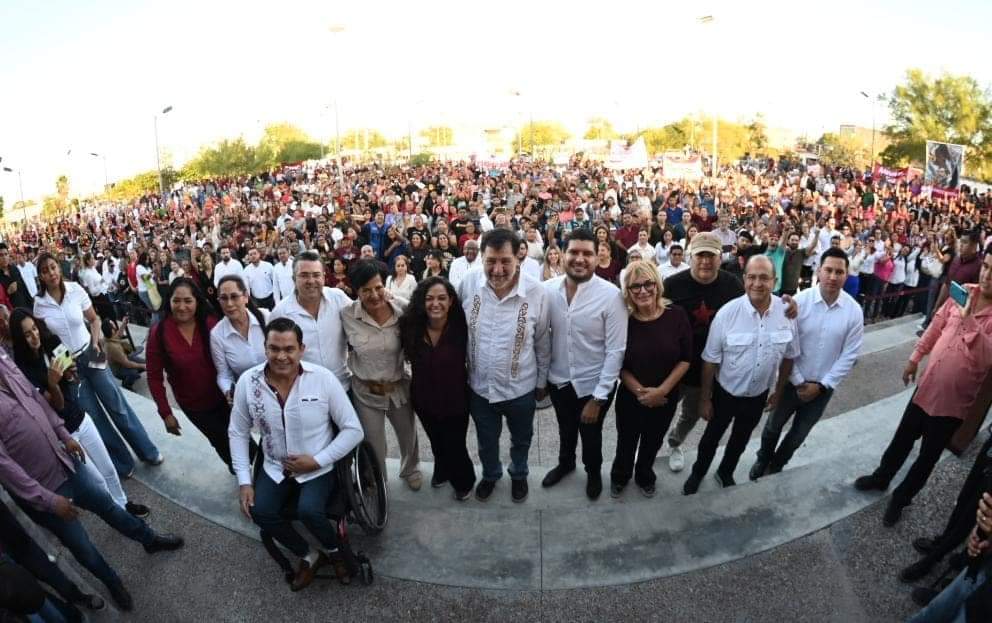 Concluyen Gerardo Fernández Noroña y Olga Sosa, asambleas informativas en Matamoros