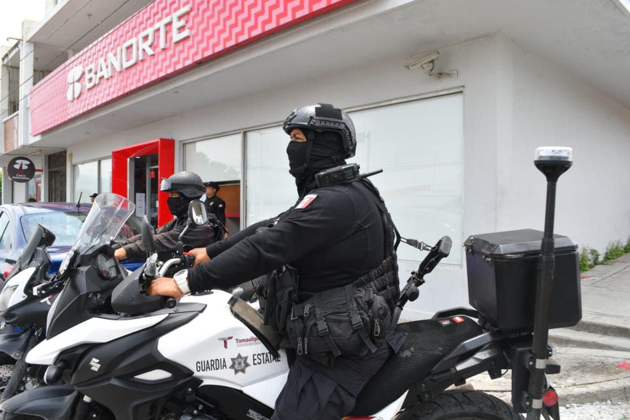 Guardia Estatal proporciona seguridad en cajeros  durante Buen Fin 2024