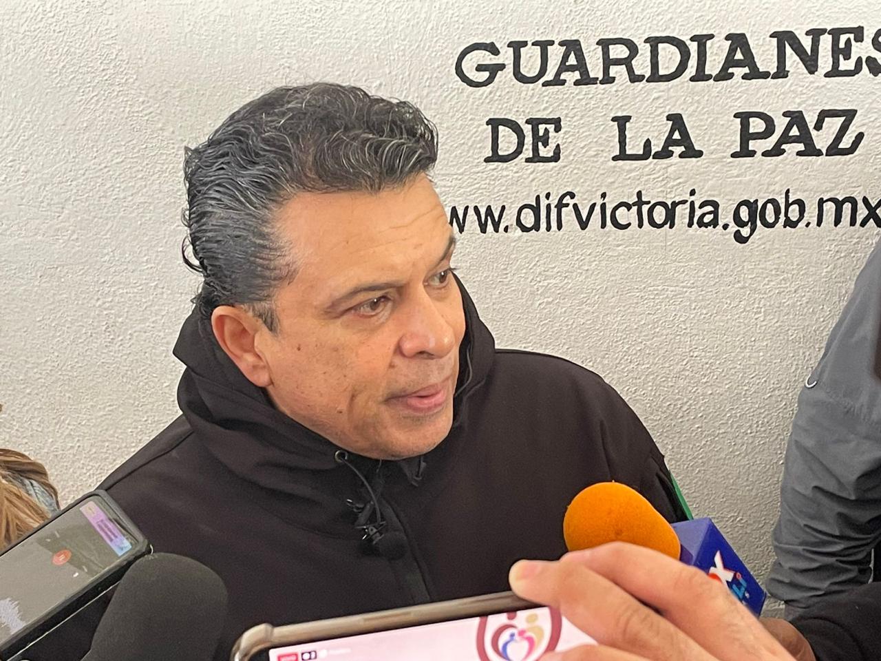 Eduardo Gattás refuerza operativos en albergues ante bajas temperaturas en Ciudad Victoria