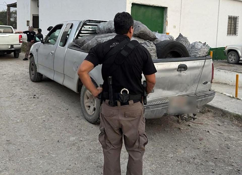 FGR asegura 14 toneladas de carbón vegetal durante cateo en Soto la Marina