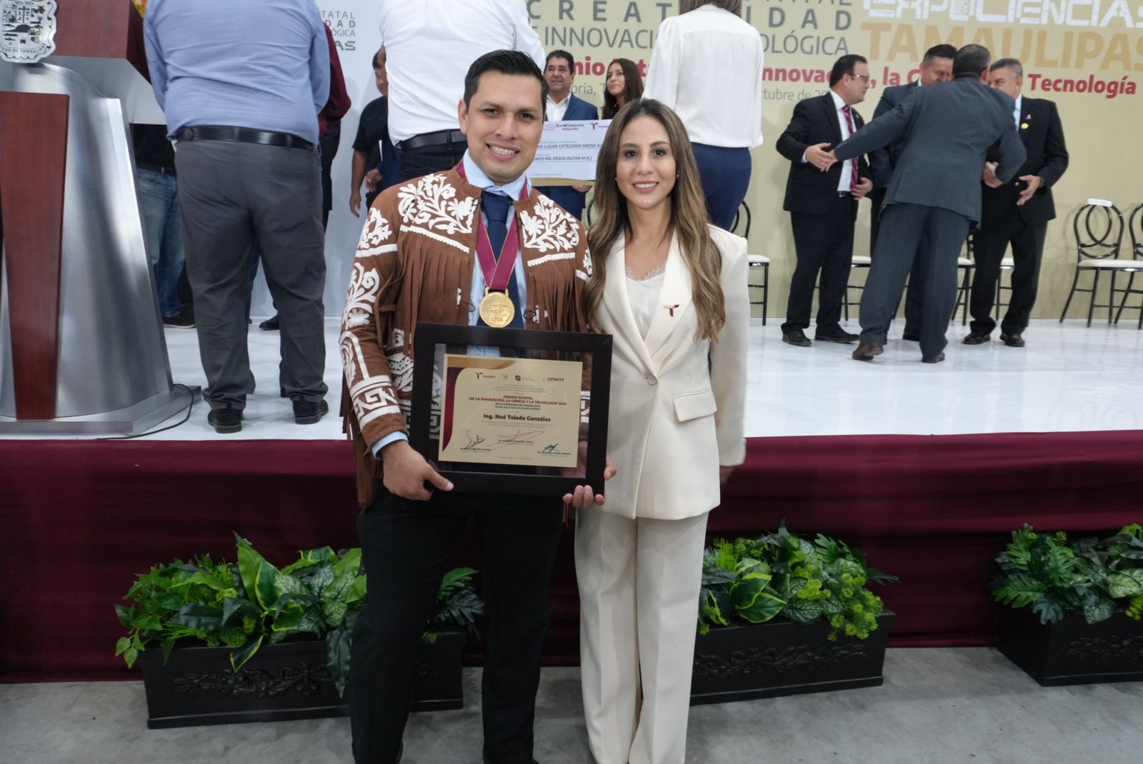 Reconoce UTM a docente por ganar Premio Estatal de Innovación, Ciencia y Tecnología 2025