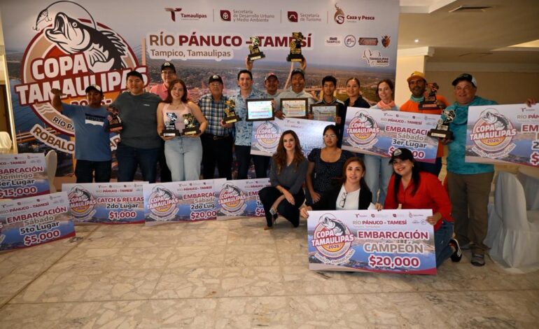 Concluye con éxito la Copa Tamaulipas 2026 de Robalo en Embarcación en Tampico
