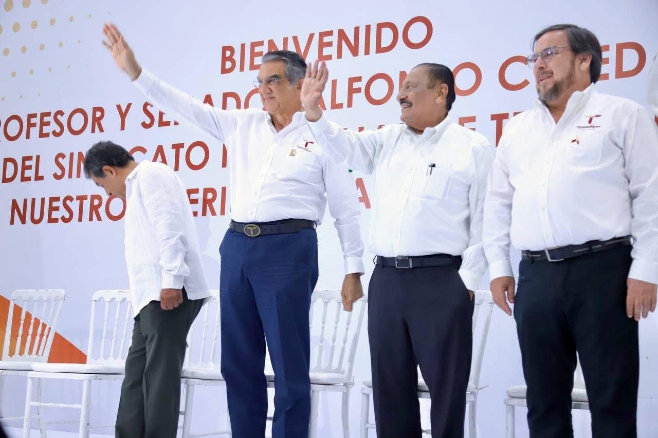 Reconoce Arnulfo Rodríguez respaldo de Américo Villarreal al magisterio tamaulipeco