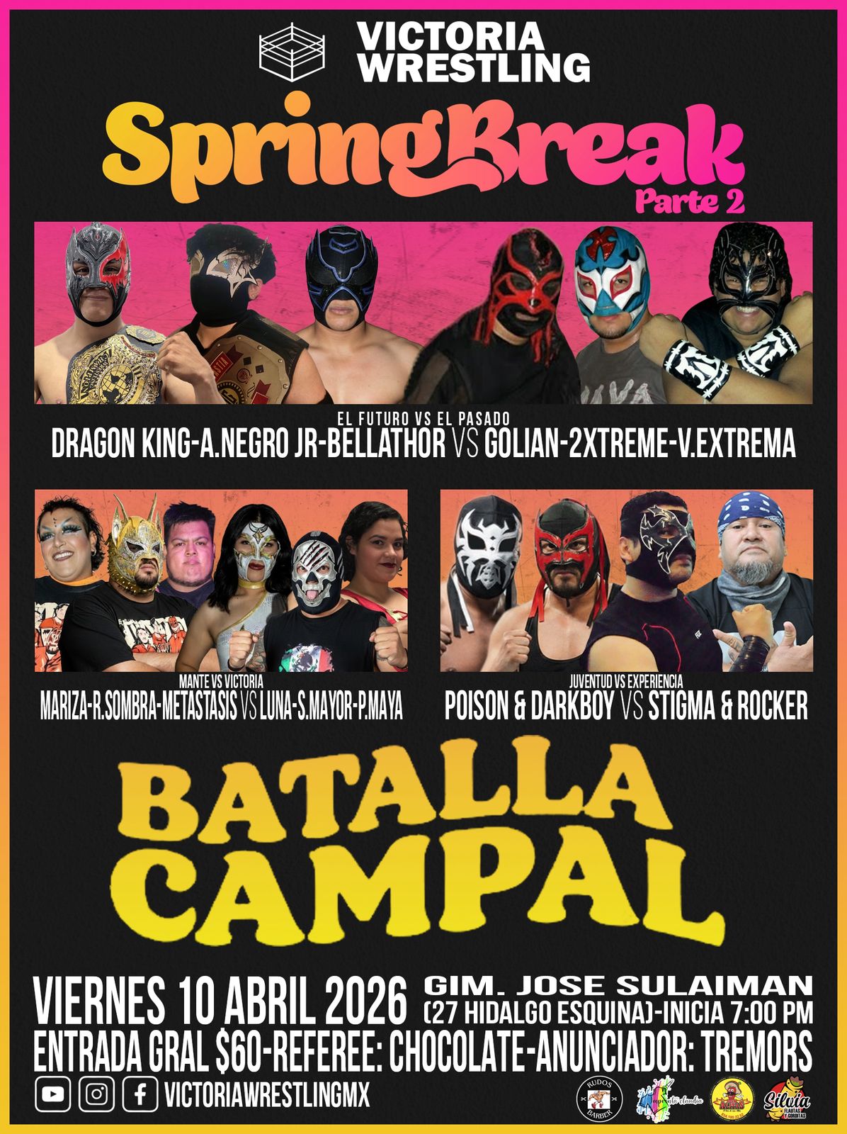 Victoria Wrestling presenta: Emoción extrema en «Spring Break Parte 2»