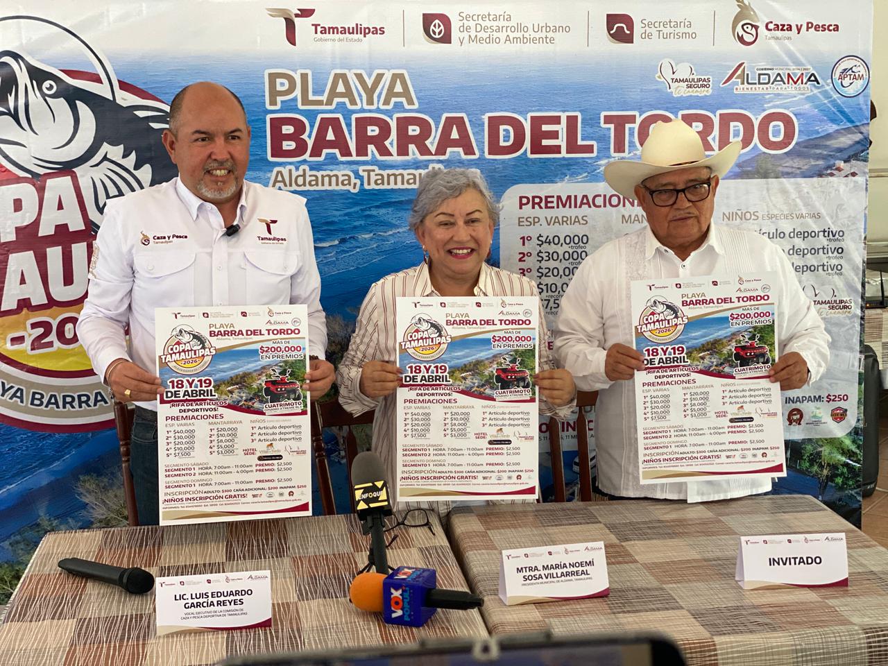 Anuncian bolsa de más de 200 mil pesos para Copa Tamaulipas 2026 en Aldama