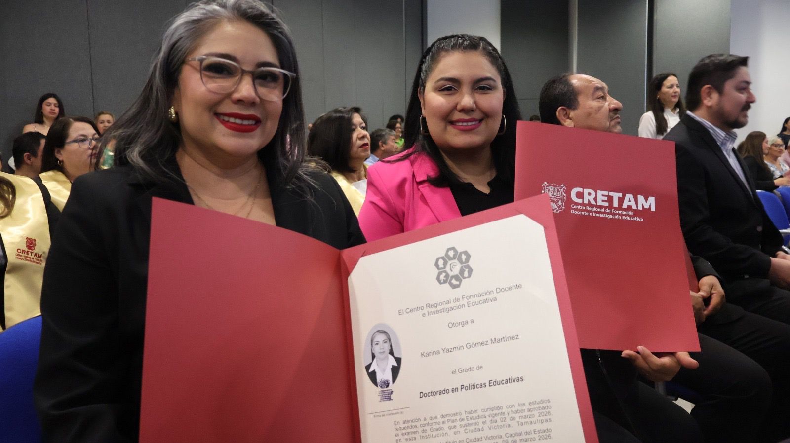Gradúa CRETAM a doctores en políticas educativas en Tamaulipas