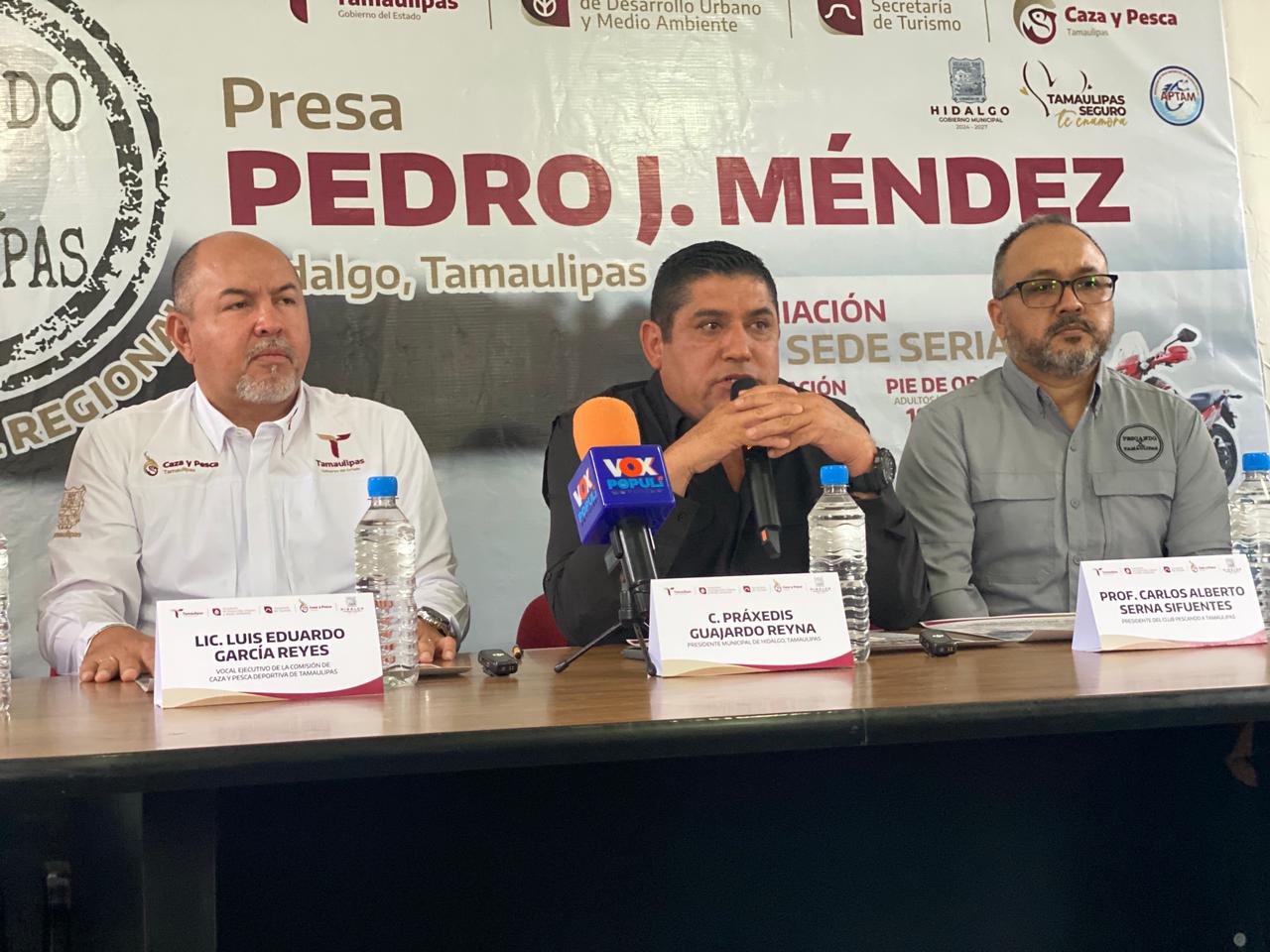 Hidalgo se prepara para recibir torneo de pesca deportiva en la presa Pedro J. Méndez