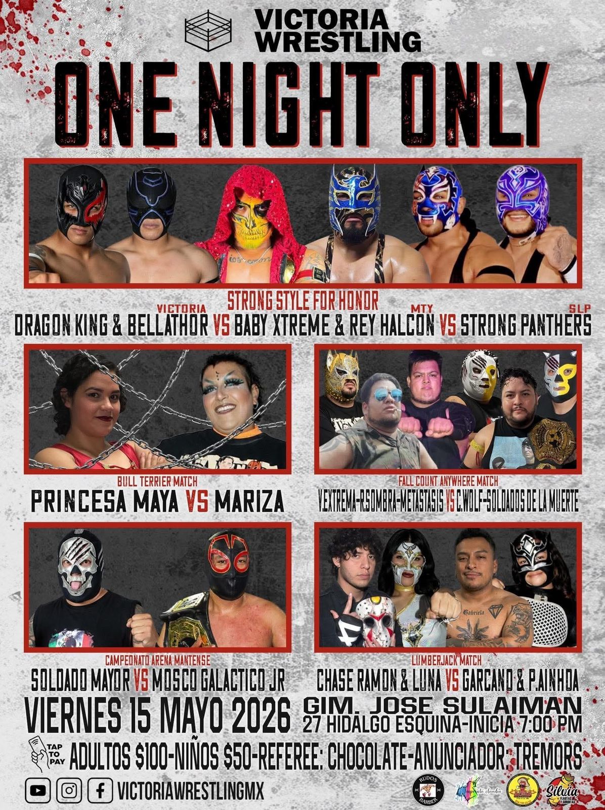 Victoria Wrestling prepara una noche de impacto en Ciudad Victoria