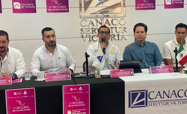 CANACO Victoria impulsa “La Gran Escapada 2026” para fortalecer el turismo y la economía nacional
