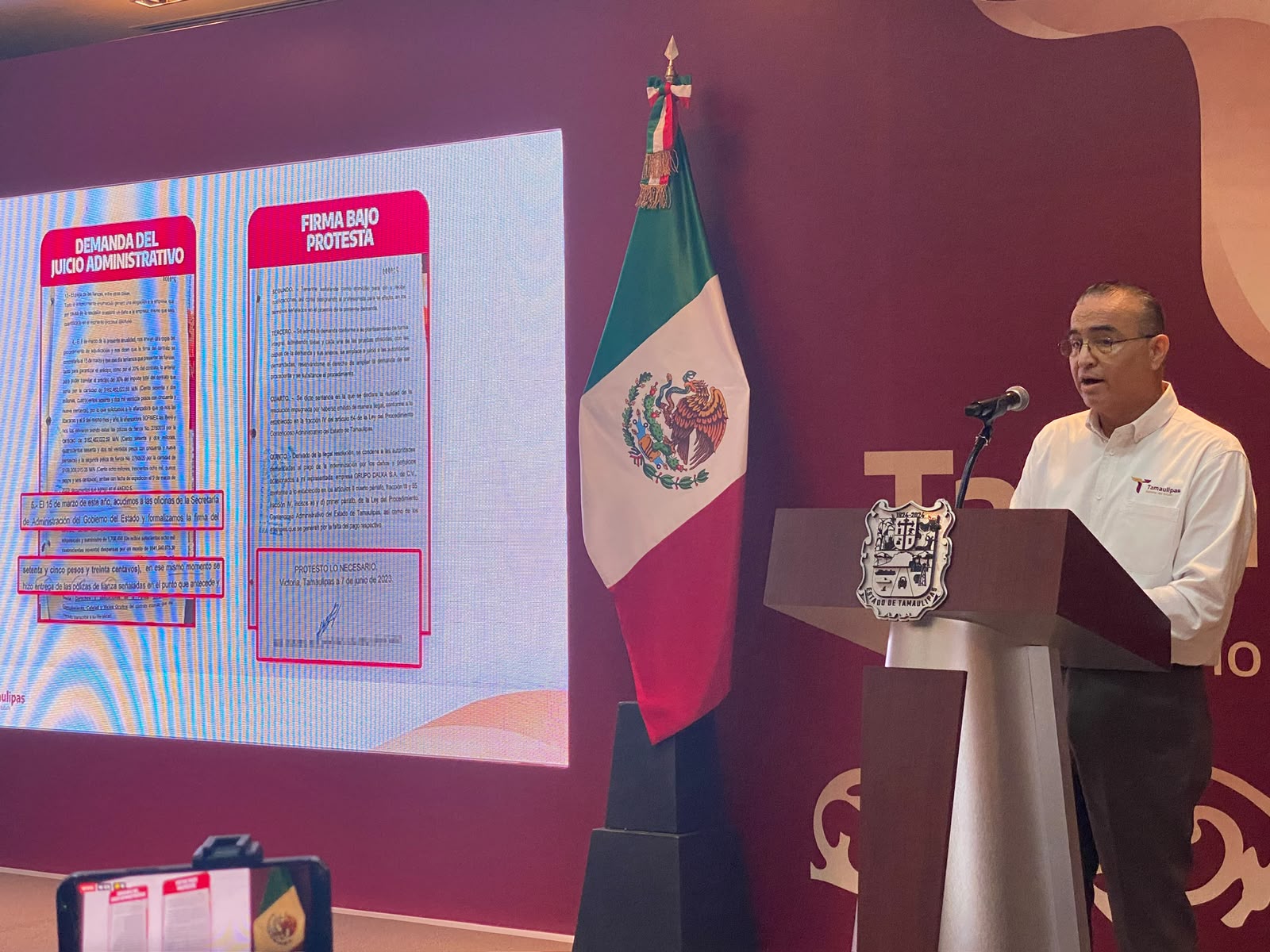 Gobierno de Tamaulipas niega evidencias sobre presuntos “moches” y sostiene litigio contra empresa Dalka