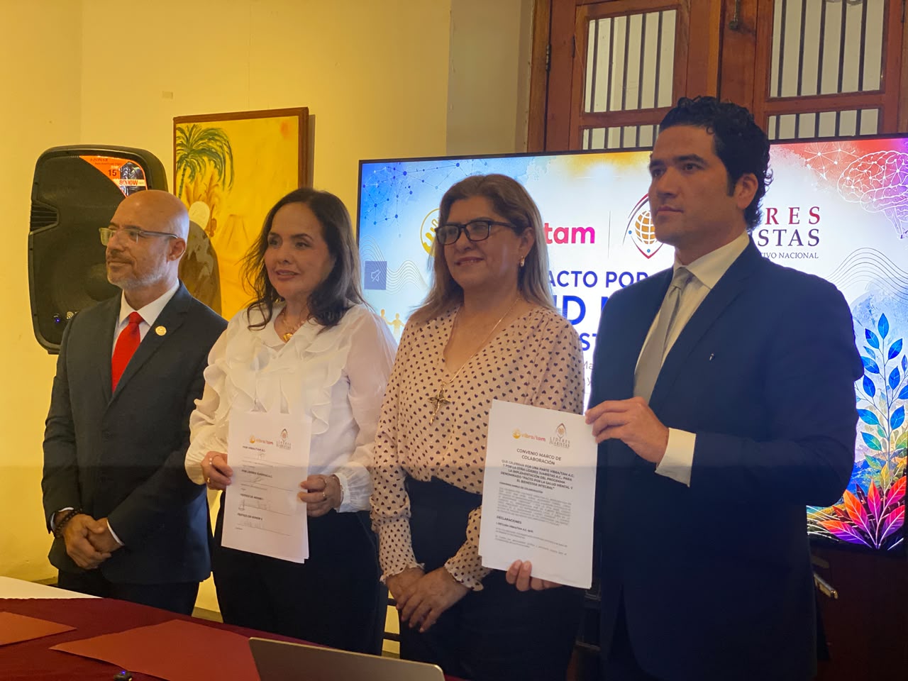 Firman Vibra Tam y Líderes Juaristas pacto por la salud mental y el bienestar integral en Tamaulipas