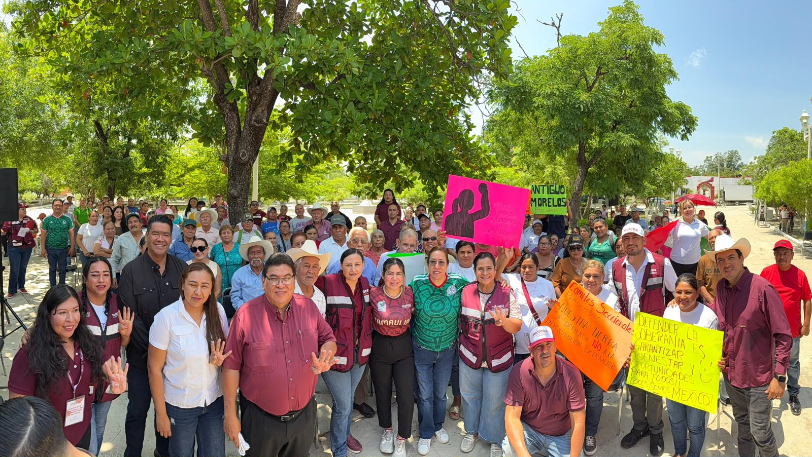 Con la camiseta bien puesta, el pueblo de Tamaulipas salió a defender la transformación