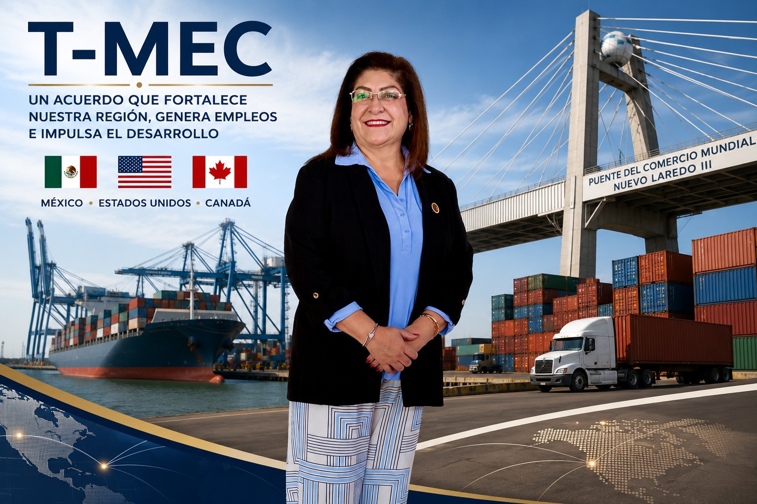 Confía Ana Laura Huerta en que la revisión del T-MEC fortalecerá la competitividad de México