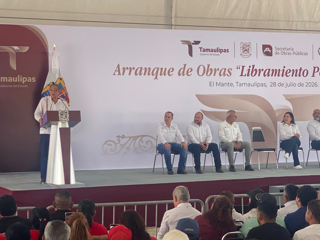 Arranca Américo Villarreal obra del Libramiento Poniente de El Mante