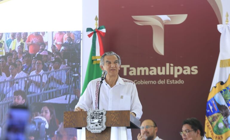 Gobernador Américo Villarreal refrenda compromiso con la justicia y el bienestar en El Mante